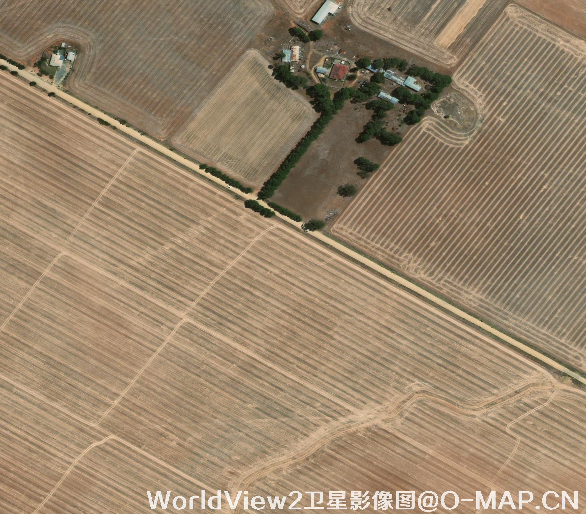 0.5米分辨率WorldView2卫星农田影像图