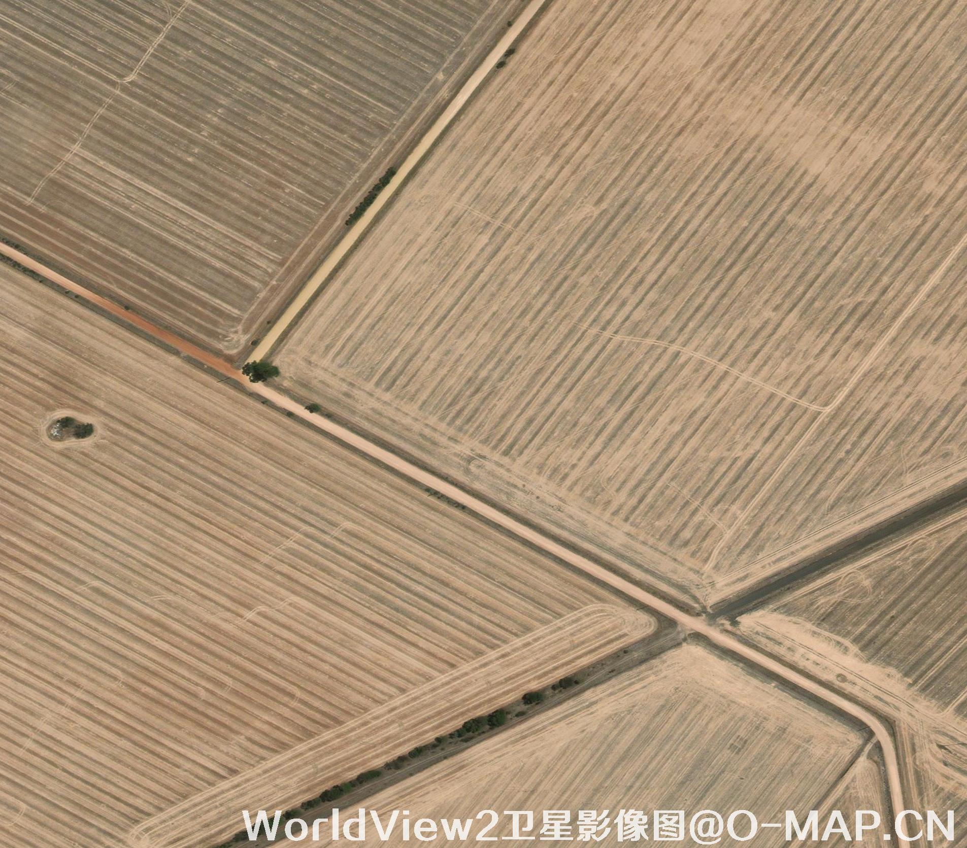 0.5米分辨率WorldView2卫星农田影像图