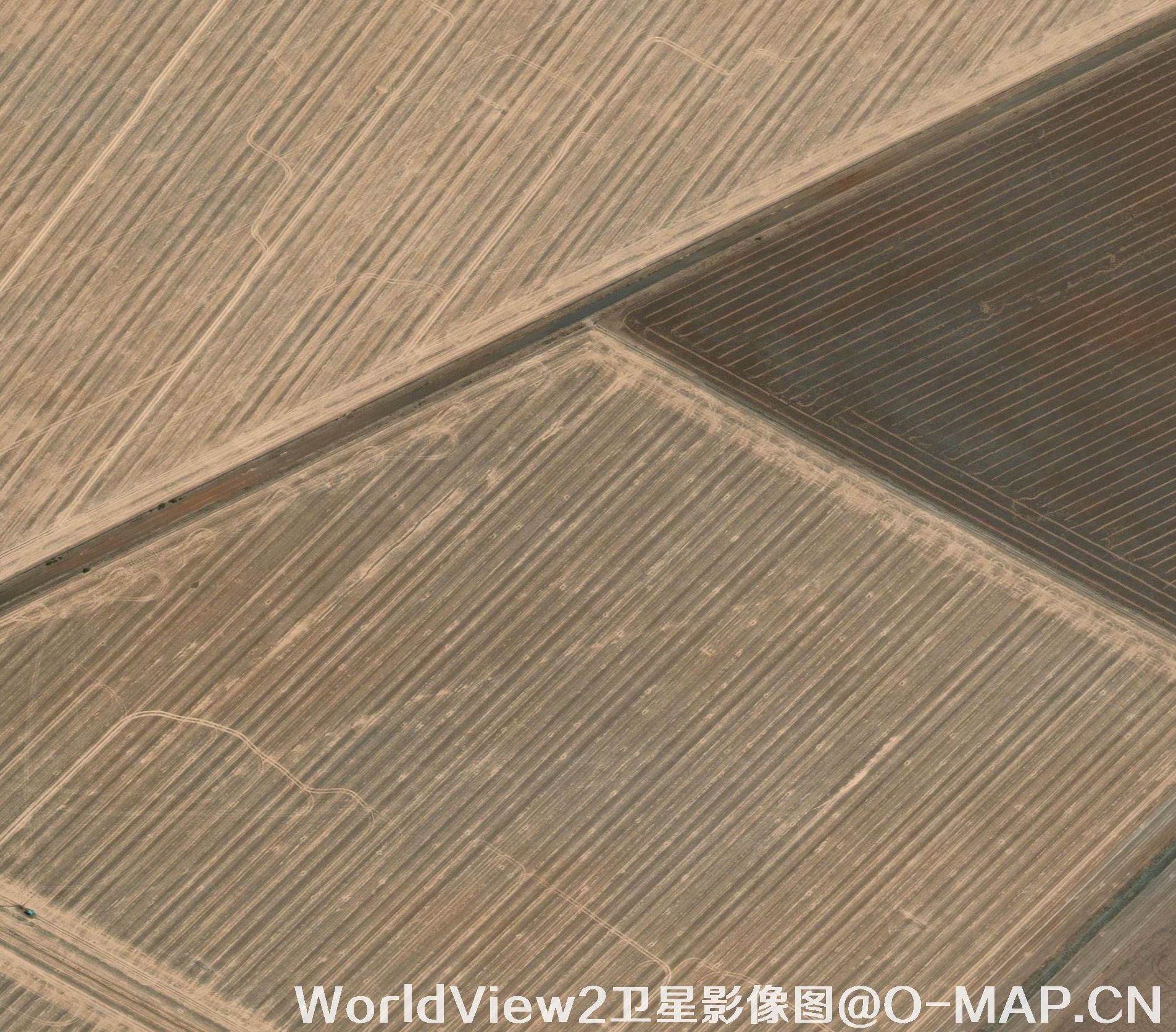 0.5米分辨率WorldView2卫星农田影像图