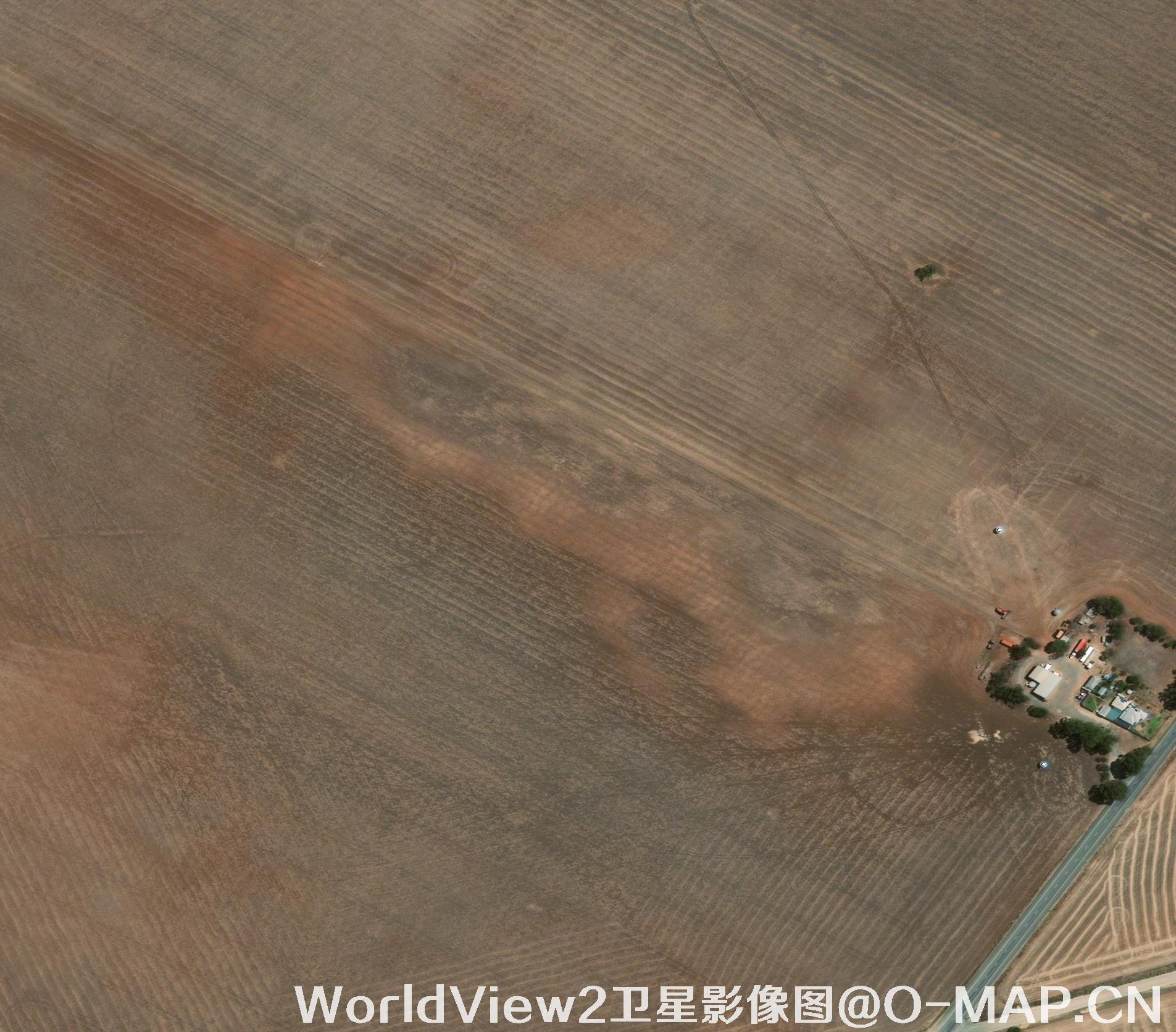 0.5米分辨率WorldView2卫星农田影像图