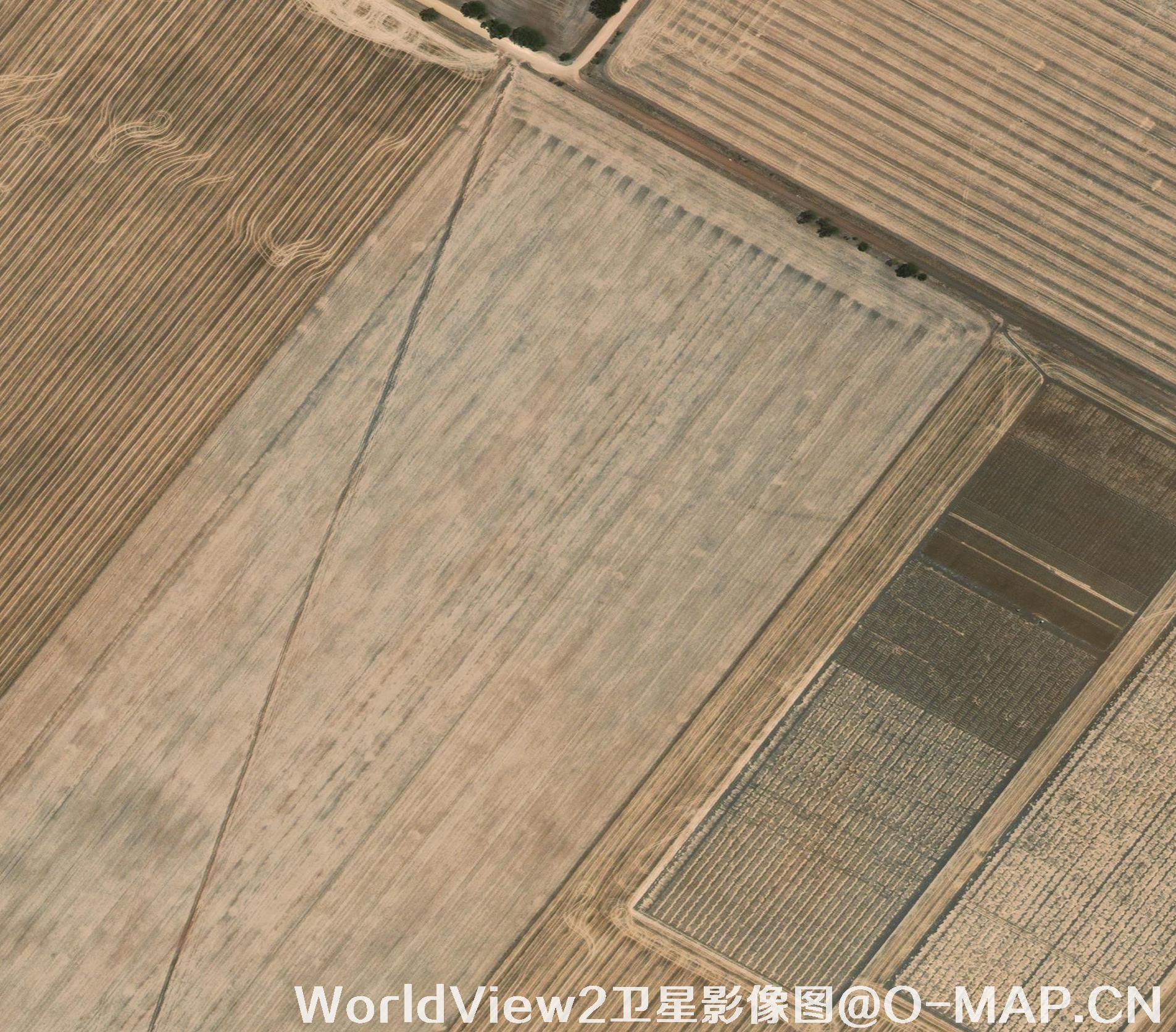 0.5米分辨率WorldView2卫星农田影像图