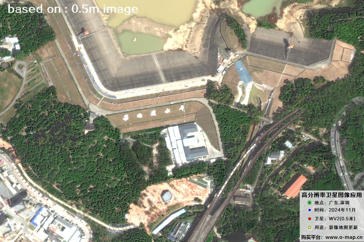WorldView2卫星2024年11月份拍摄的深圳市0.5米卫星图像