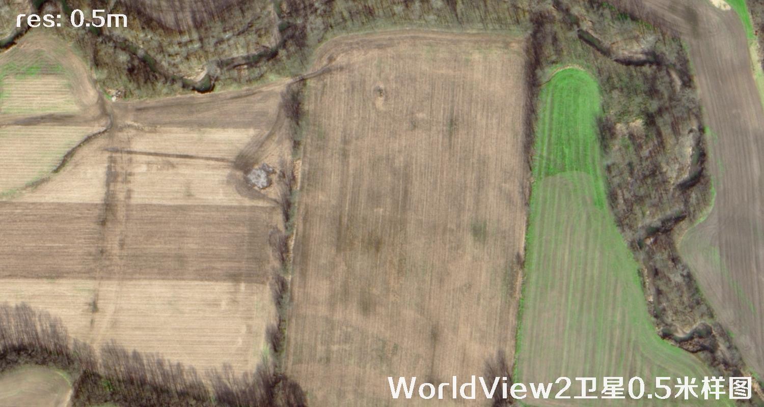 18张美国WorldView2卫星拍摄的0.5米分辨率影像样图 