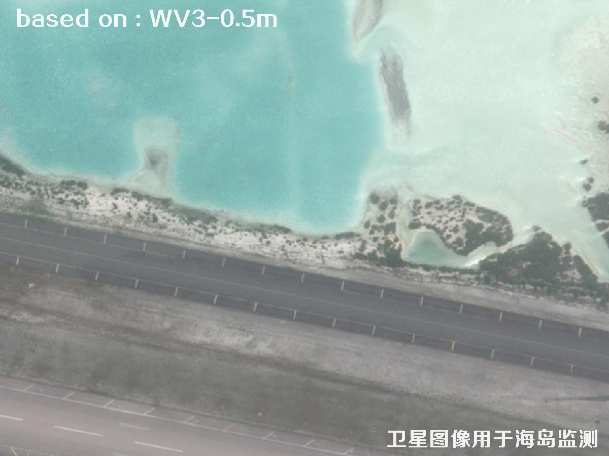 WorldView3卫星拍摄的某海岛基地0.5米卫星图像