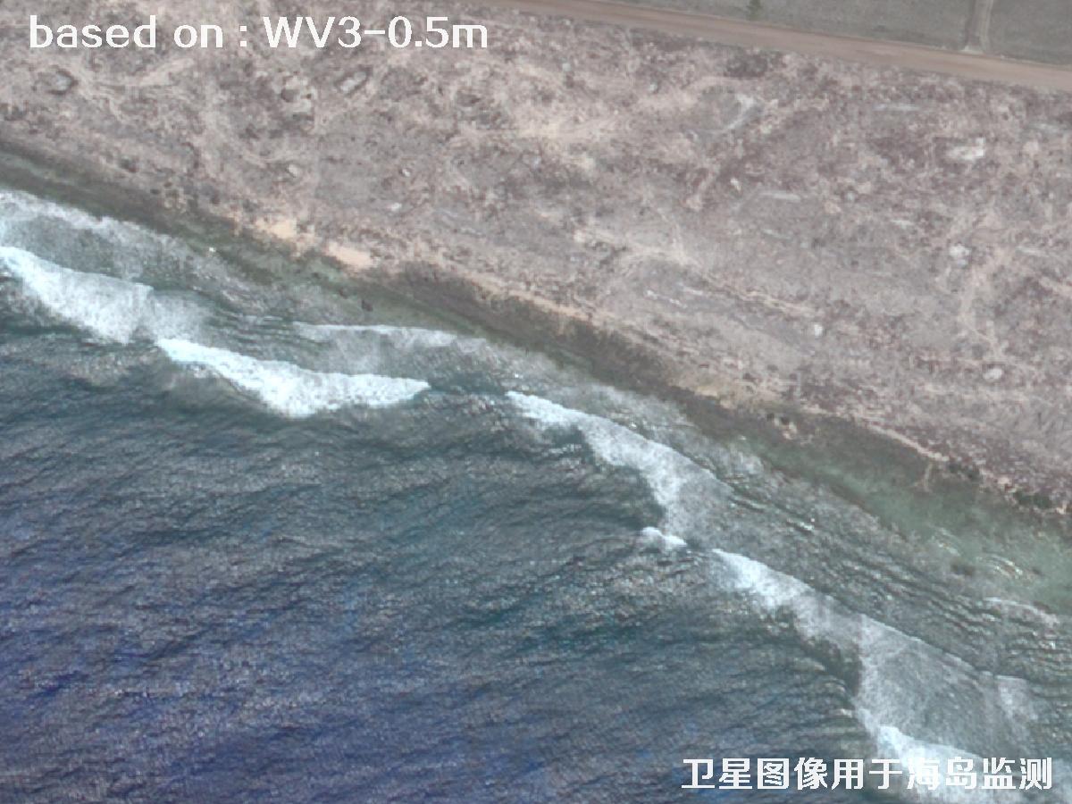 WorldView3卫星拍摄的某海岛基地0.5米卫星图像