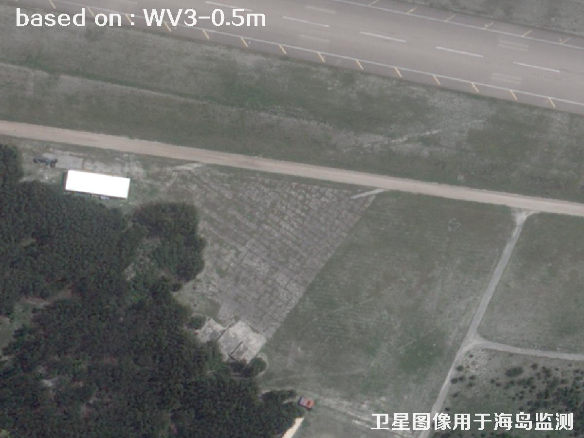 WorldView3卫星拍摄的某海岛基地0.5米卫星图像