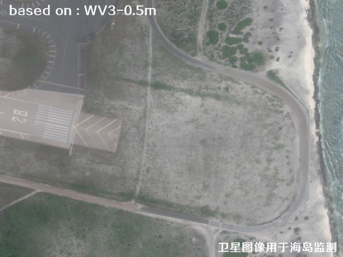 WorldView3卫星拍摄的某海岛基地0.5米卫星图像