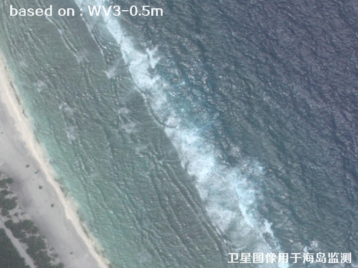 WorldView3卫星拍摄的某海岛基地0.5米卫星图像