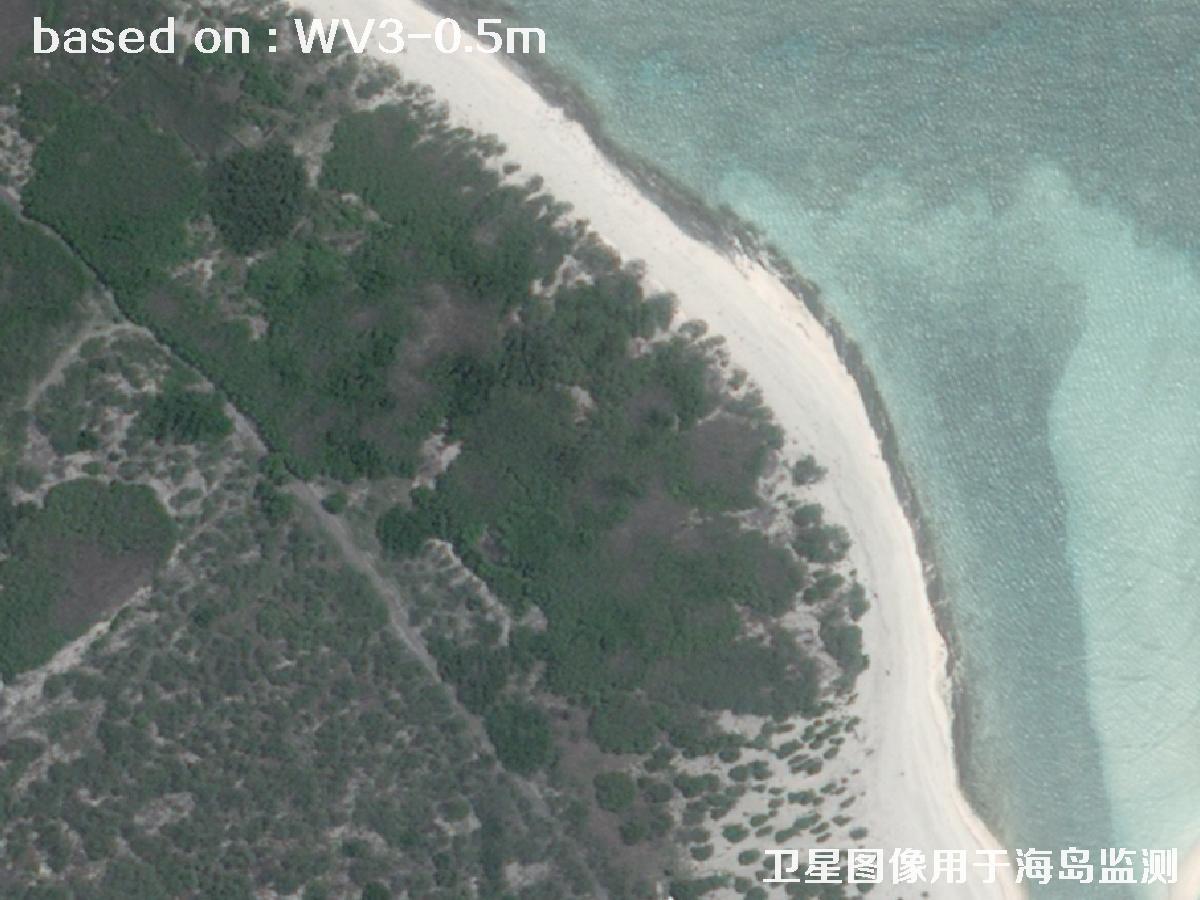 WorldView3卫星拍摄的某海岛基地0.5米卫星图像