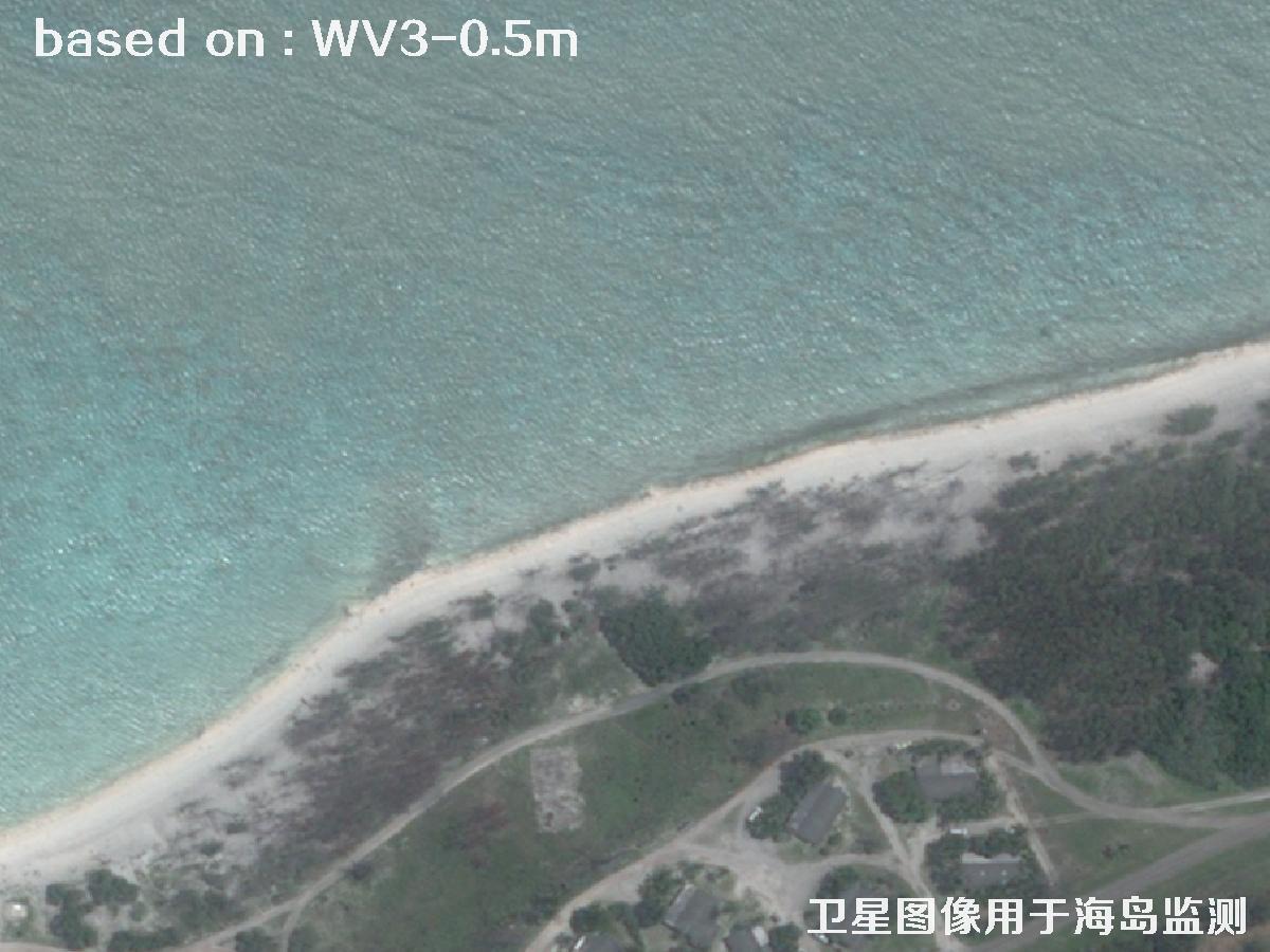 WorldView3卫星拍摄的某海岛基地0.5米卫星图像