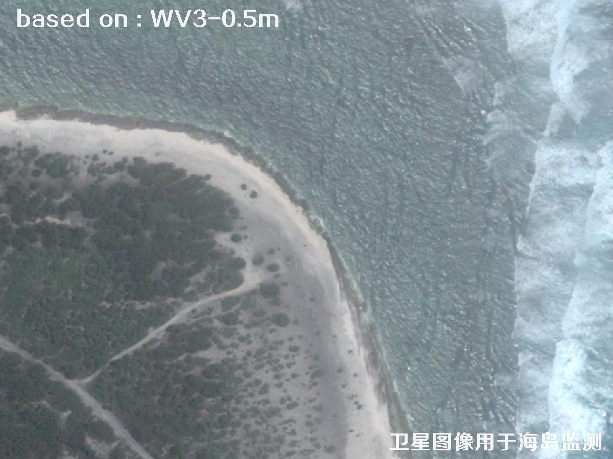 WorldView3卫星拍摄的某海岛基地0.5米卫星图像