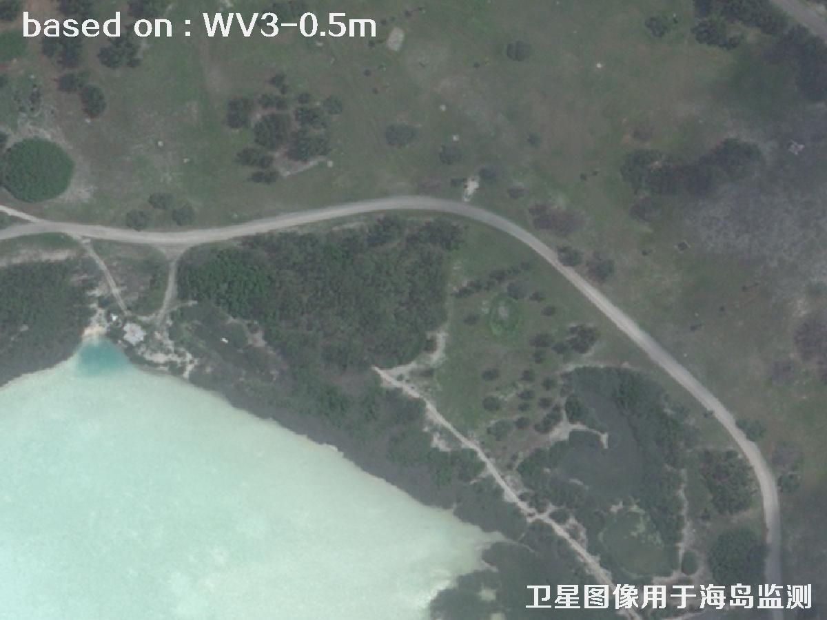 WorldView3卫星拍摄的某海岛基地0.5米卫星图像