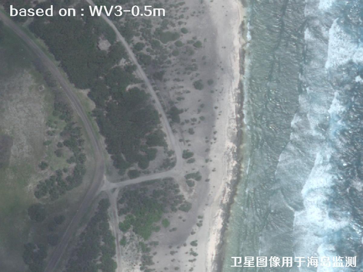 WorldView3卫星拍摄的某海岛基地0.5米卫星图像