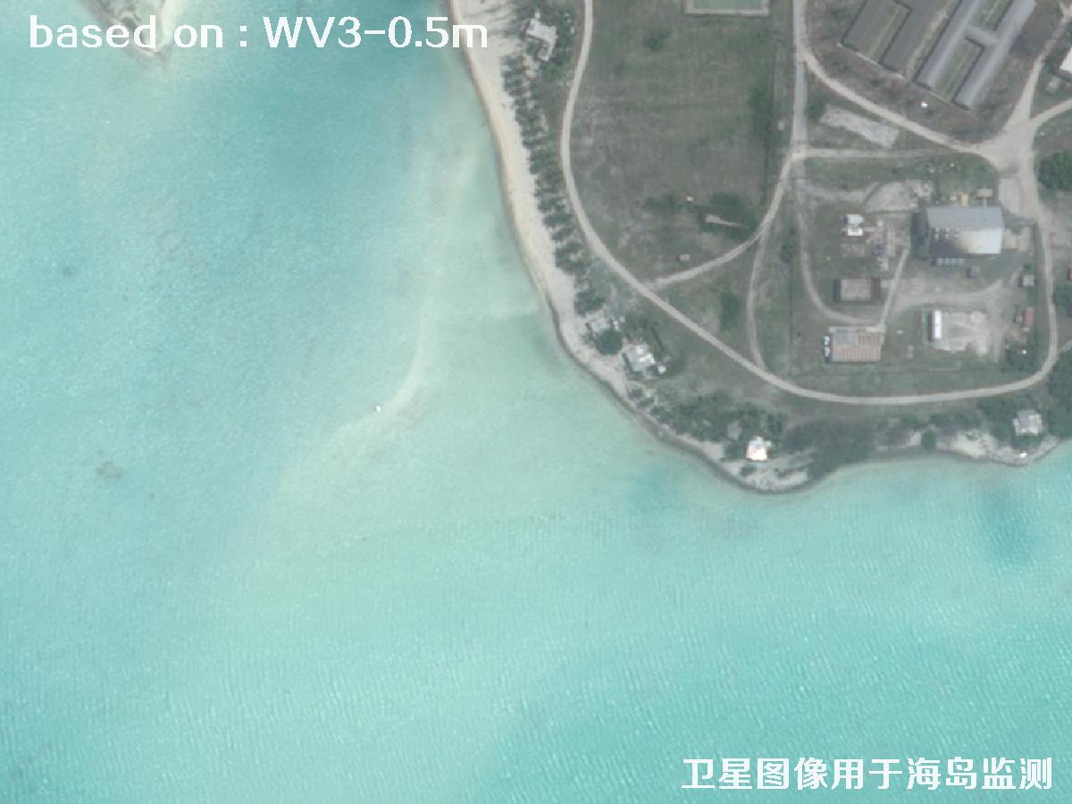 WorldView3卫星拍摄的某海岛基地0.5米卫星图像