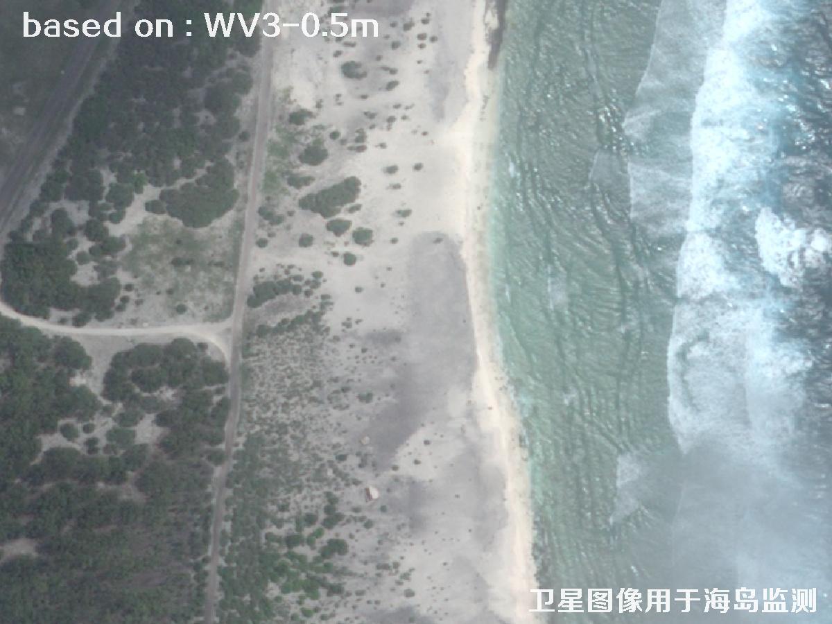 WorldView3卫星拍摄的某海岛基地0.5米卫星图像