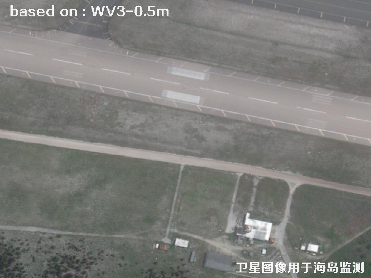 WorldView3卫星拍摄的某海岛基地0.5米卫星图像