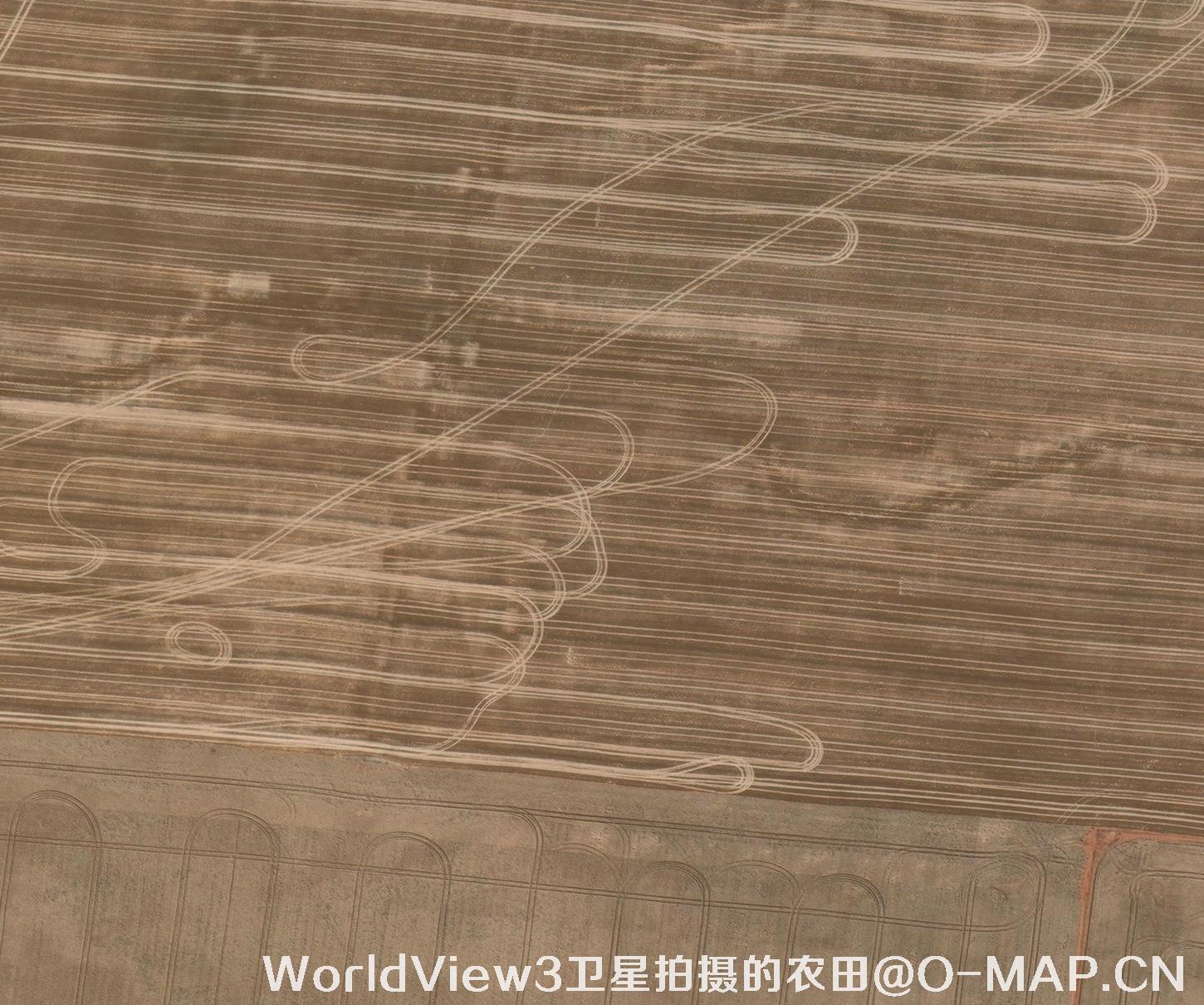 0.3米分辨率的农田WorldView3卫星图
