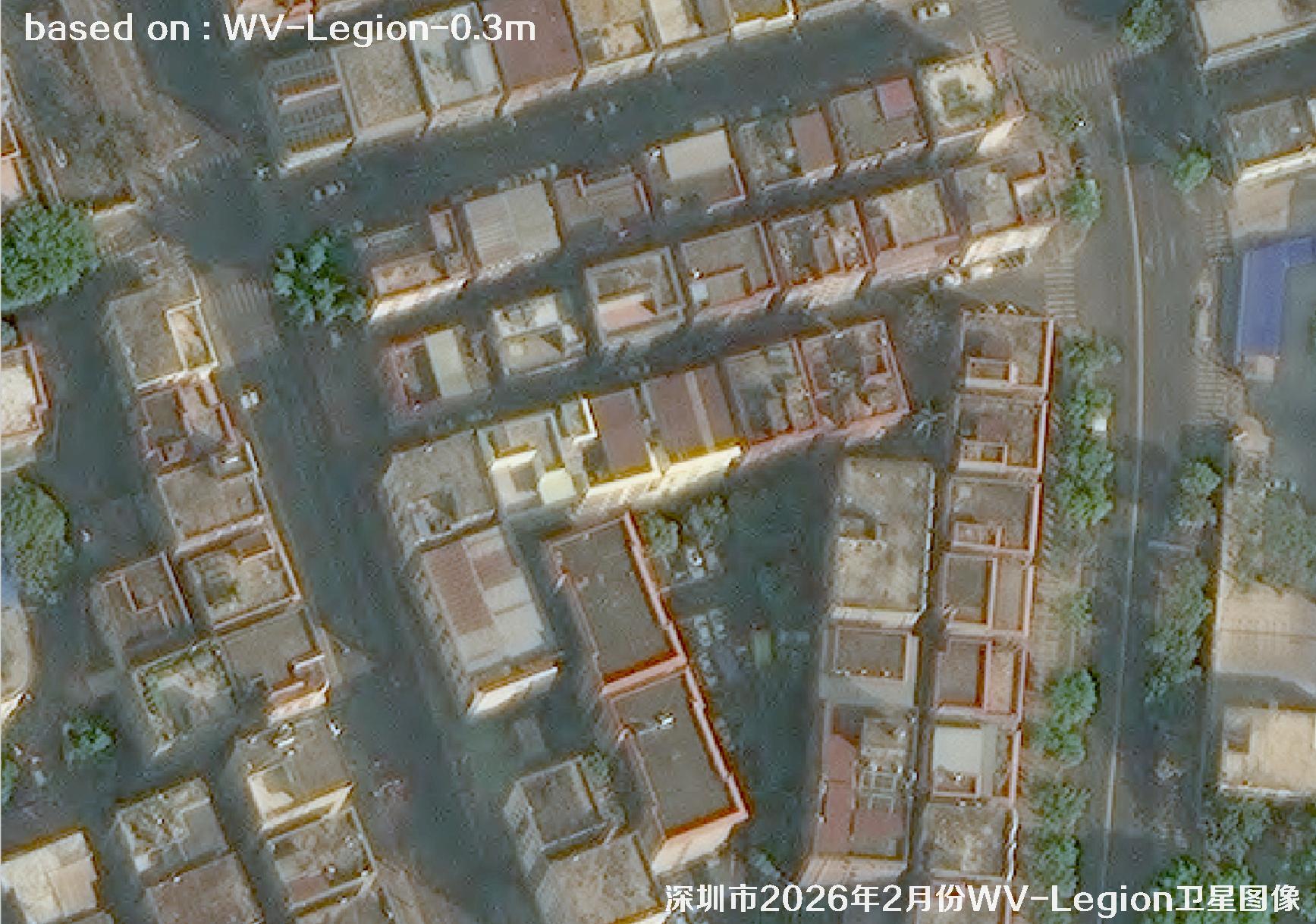 WorldView-Legion卫星2026年拍摄的深圳市卫星图像