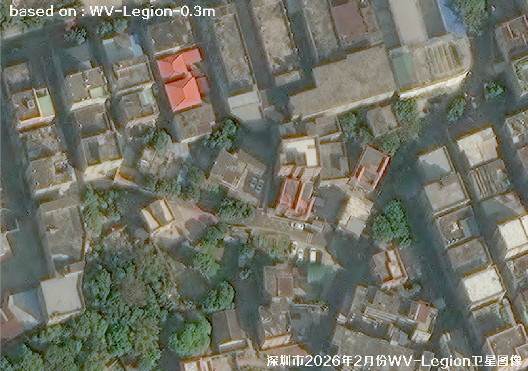 WorldView-Legion卫星2026年拍摄的深圳市卫星图像