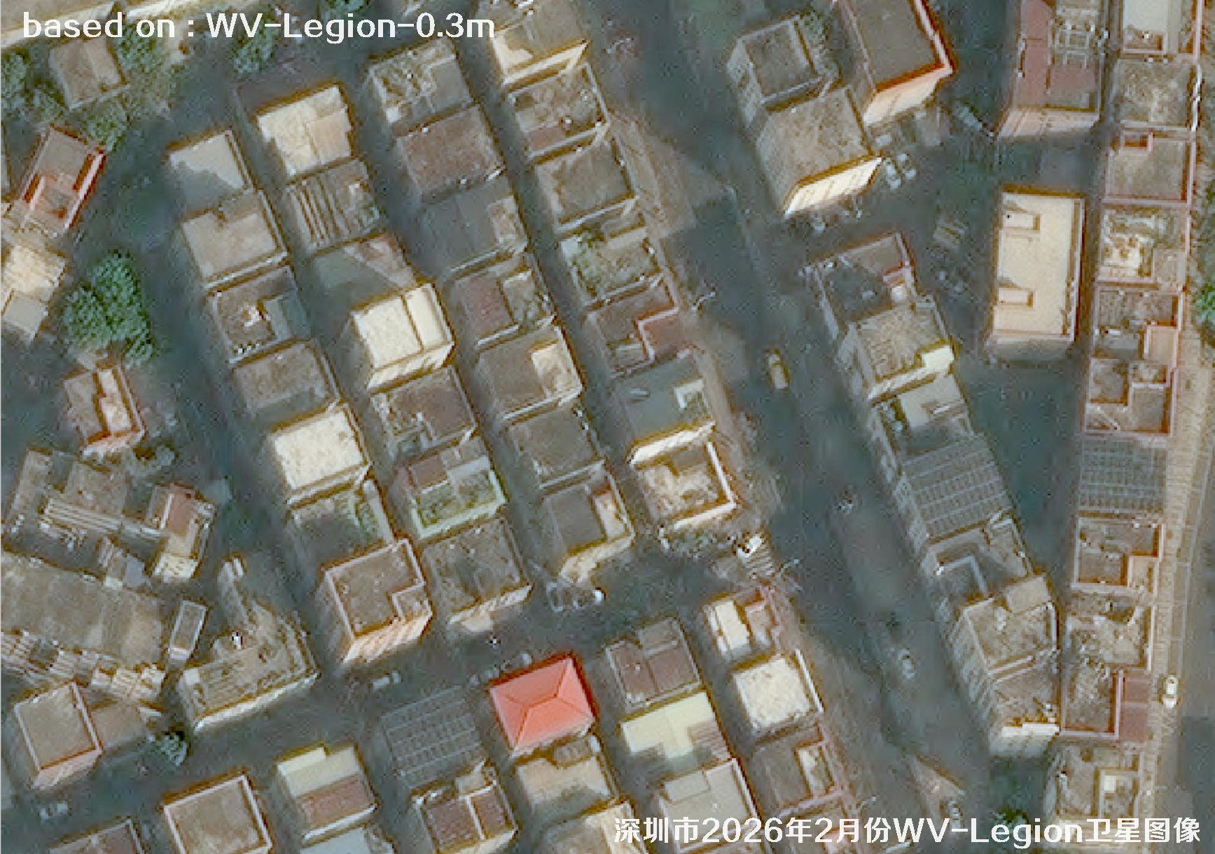 WorldView-Legion卫星2026年拍摄的深圳市卫星图像