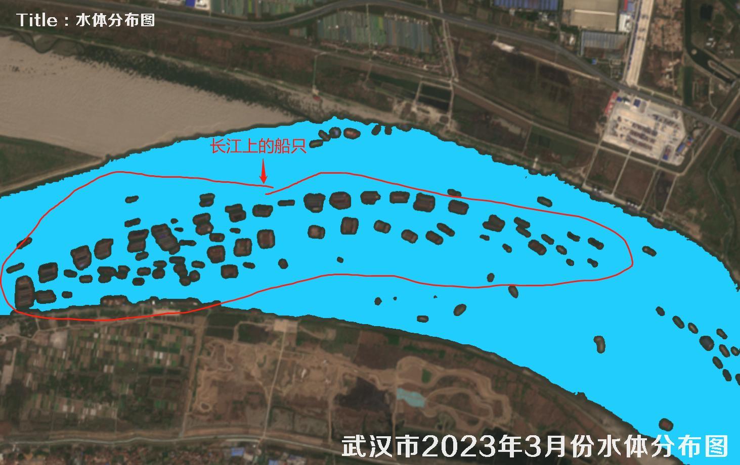 湖北省武汉市2023年3月份最新水体分布图