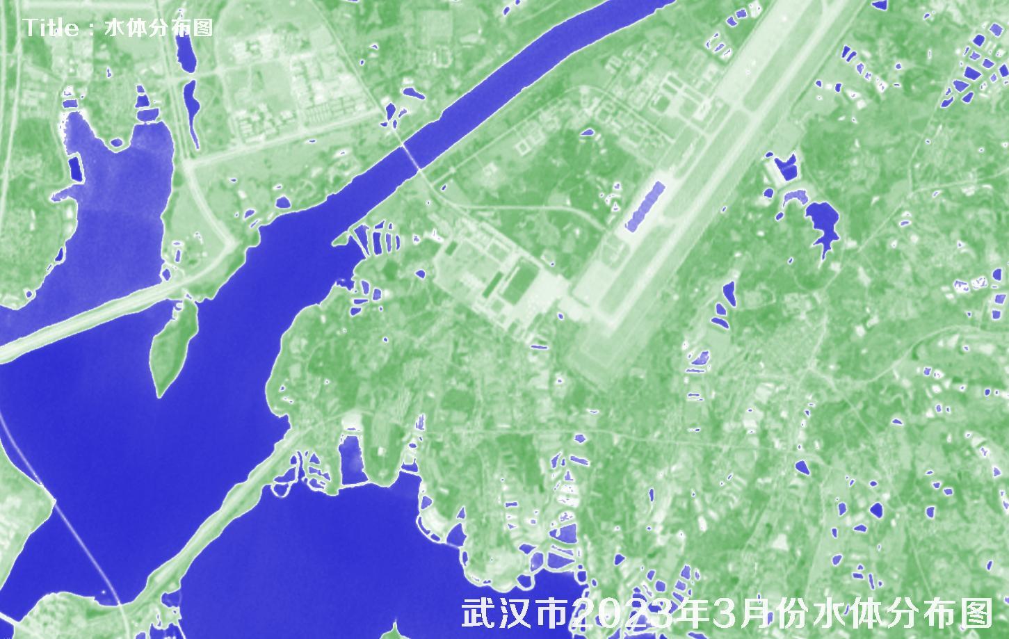 湖北省武汉市2023年3月份最新水体分布图