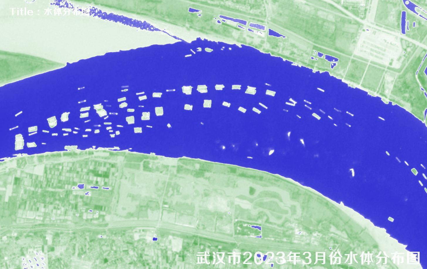 湖北省武汉市2023年3月份最新水体分布图