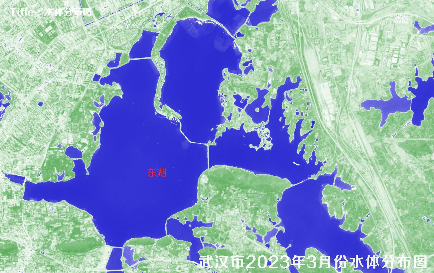 湖北省武汉市2023年3月份最新水体分布图