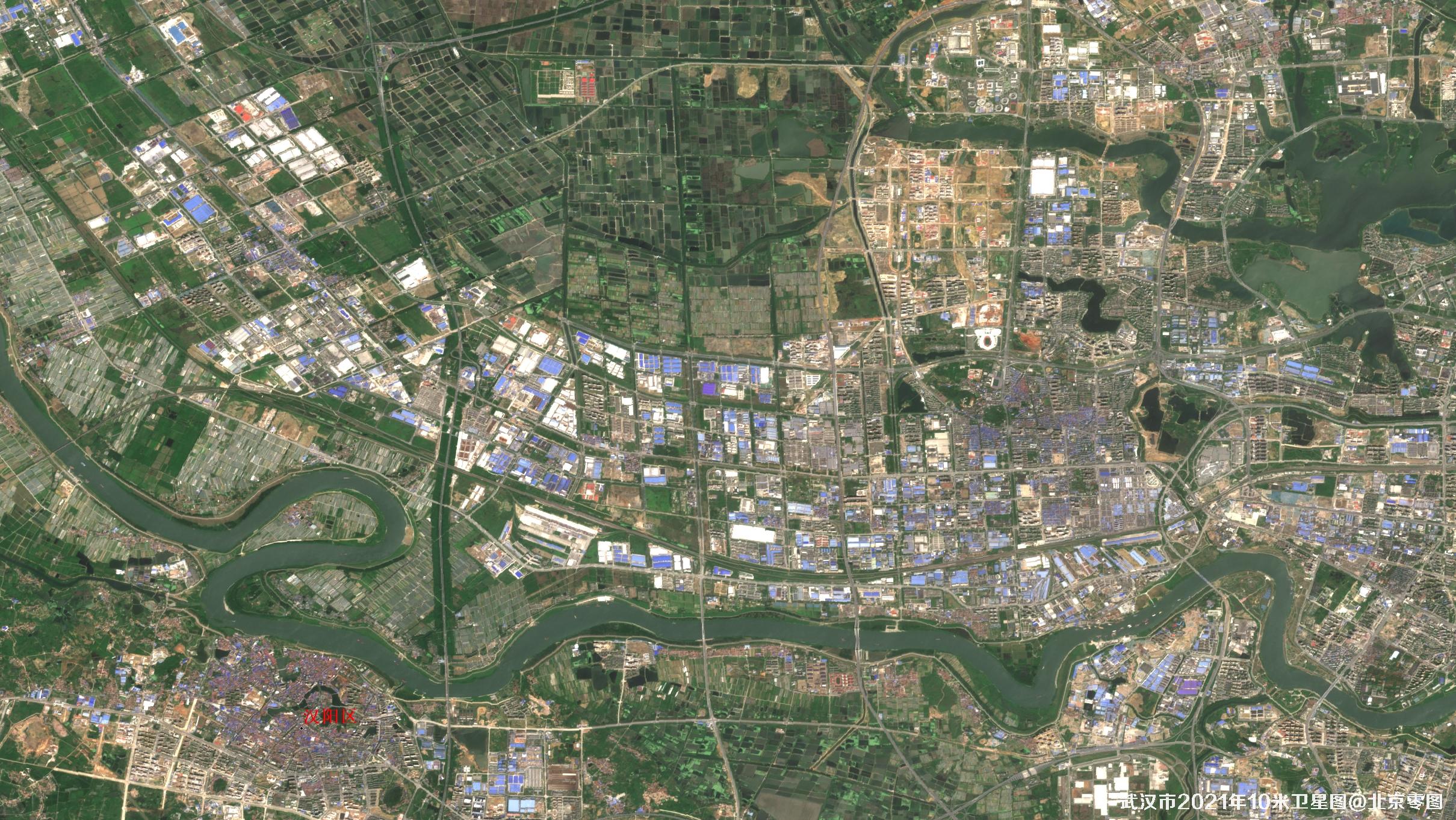 武汉市2021年10米卫星图