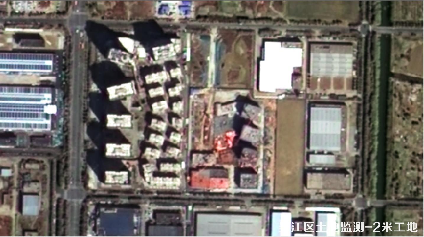 江苏省吴江区建筑工地和裸土裸地不同分辨率卫星图效果对比