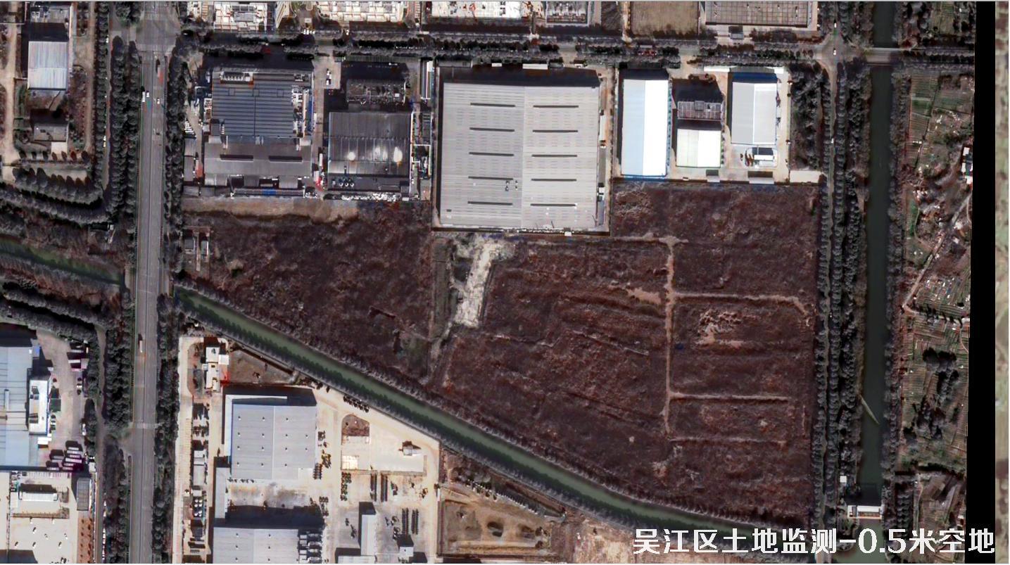 江苏省吴江区建筑工地和裸土裸地不同分辨率卫星图效果对比