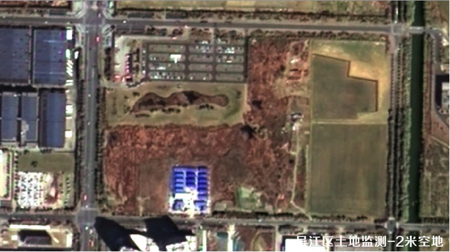 江苏省吴江区建筑工地和裸土裸地不同分辨率卫星图效果对比
