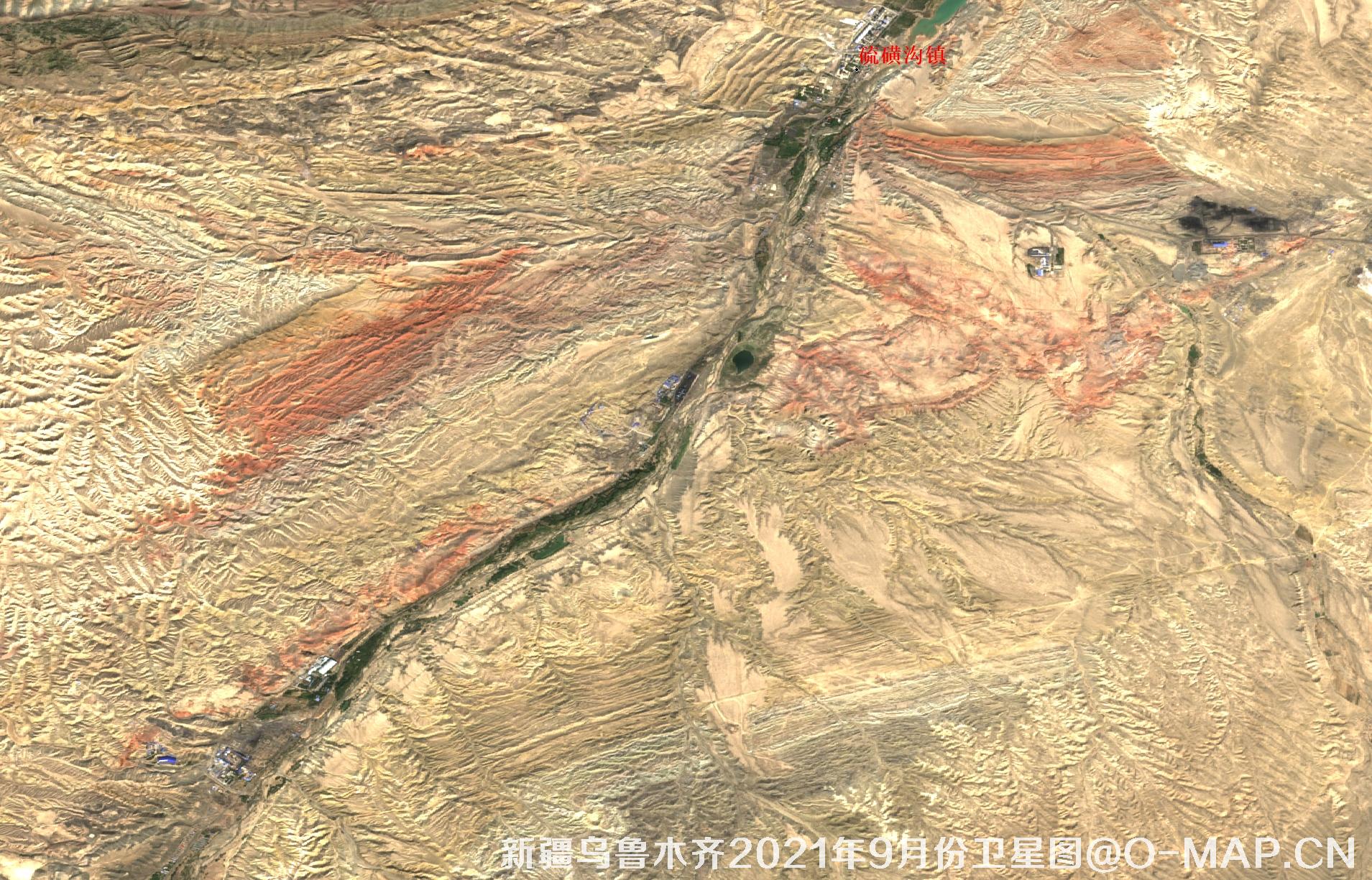 新疆乌鲁木齐2021年9月份最新卫星图