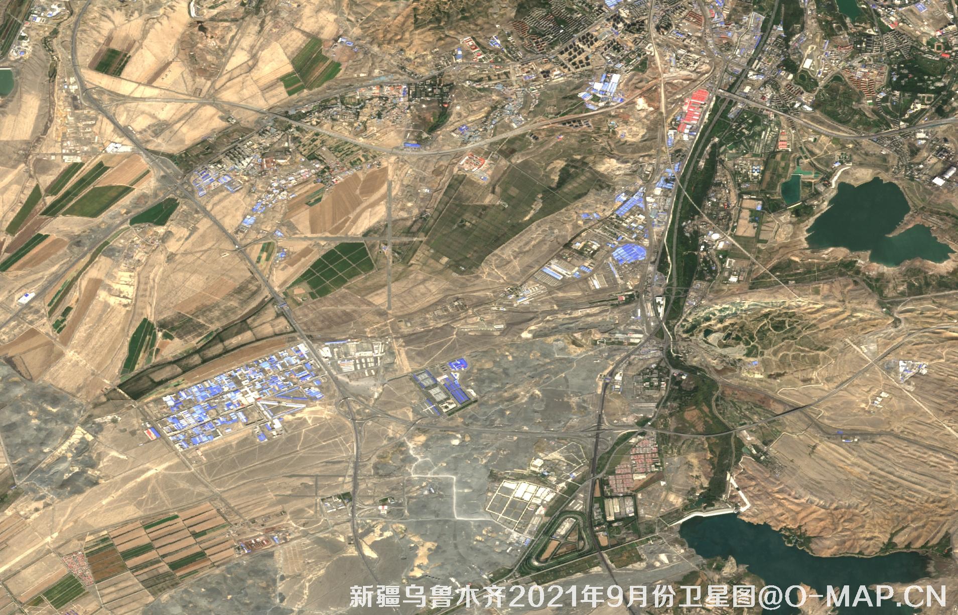 新疆乌鲁木齐2021年9月份最新卫星图