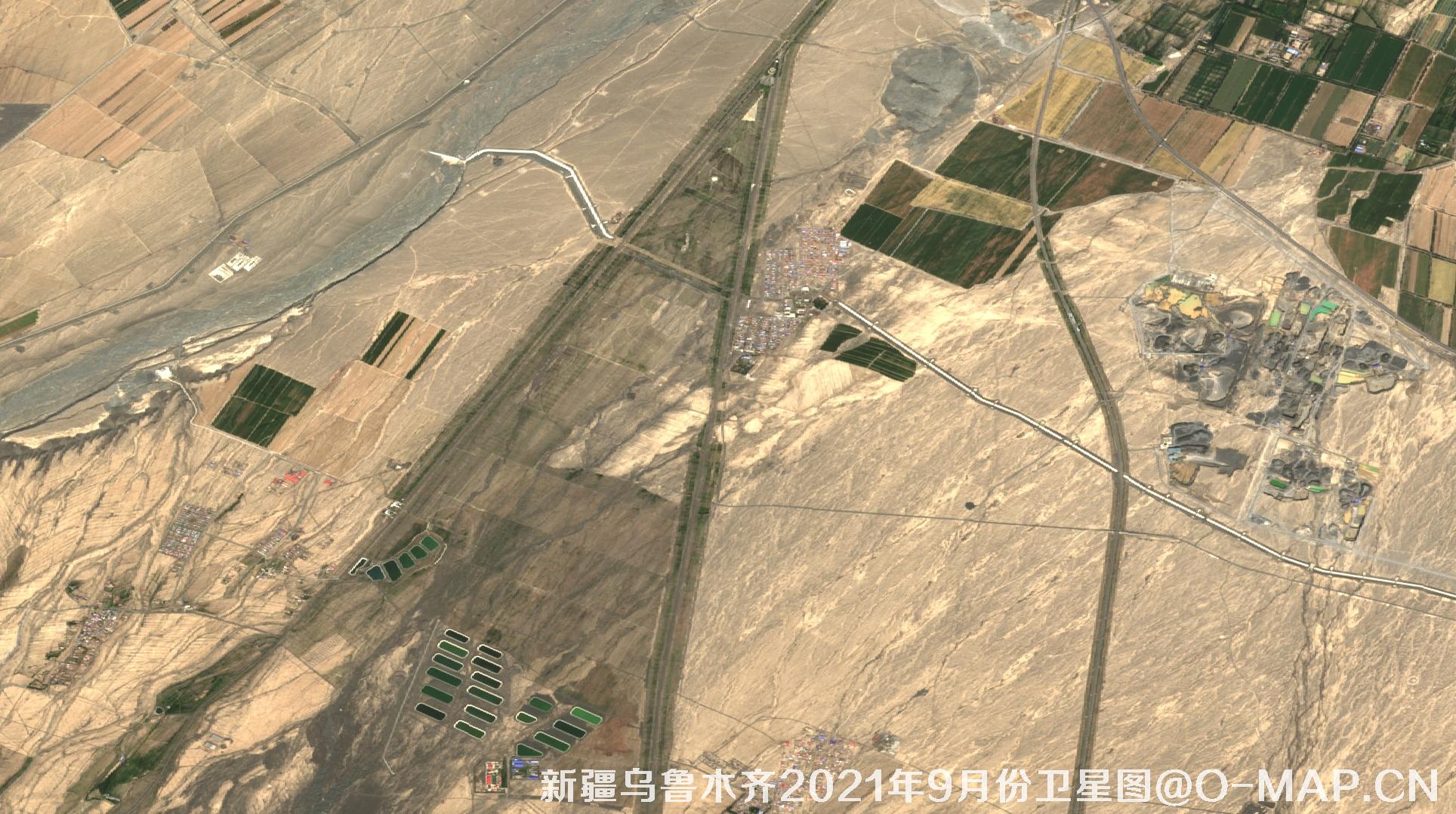 新疆乌鲁木齐2021年9月份最新卫星图
