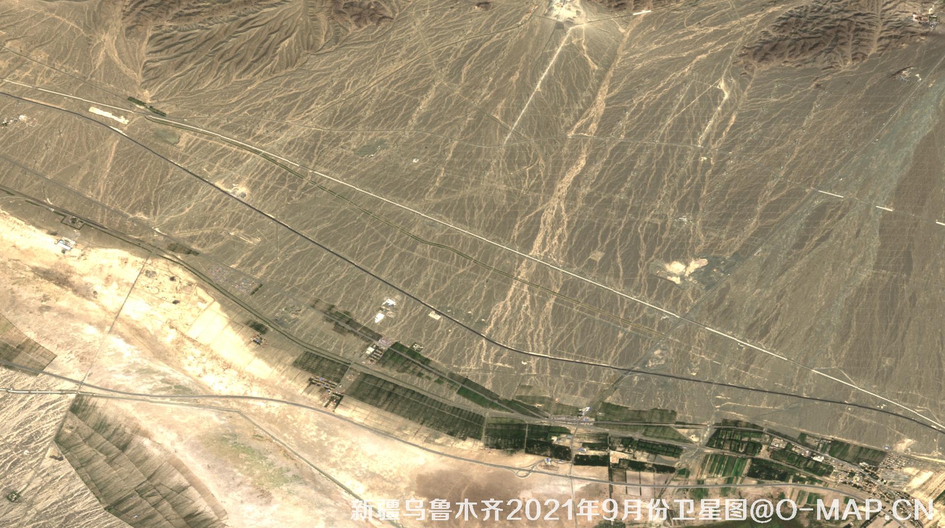 新疆乌鲁木齐2021年9月份最新卫星图