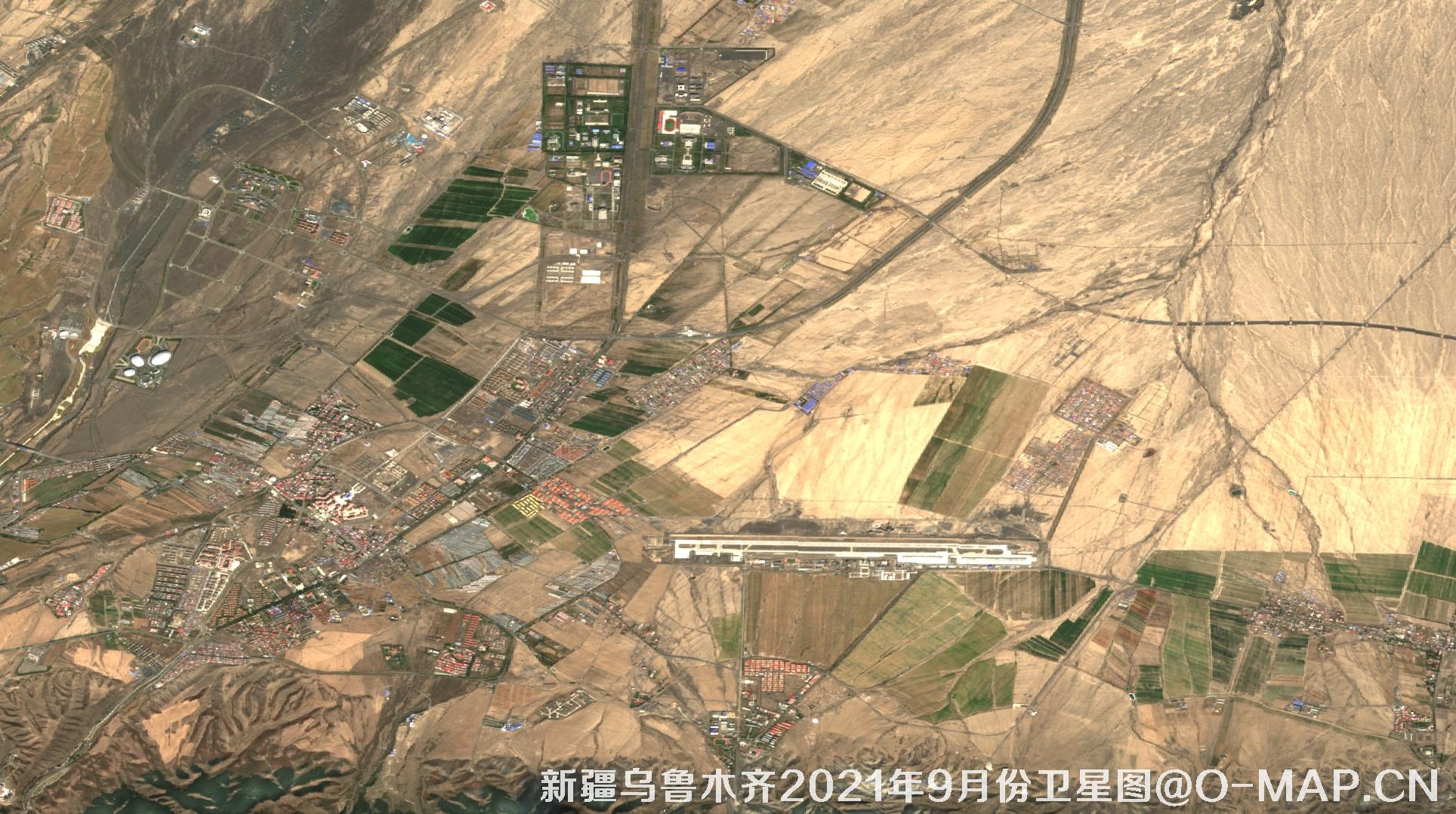 新疆乌鲁木齐2021年9月份最新卫星图