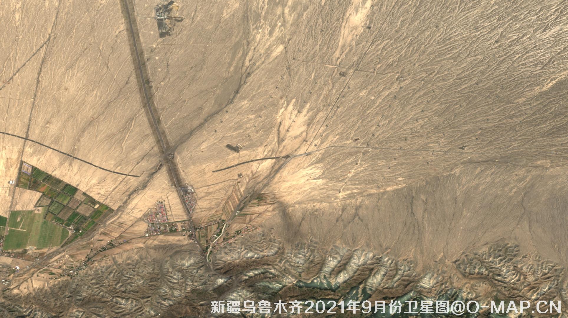 新疆乌鲁木齐2021年9月份最新卫星图