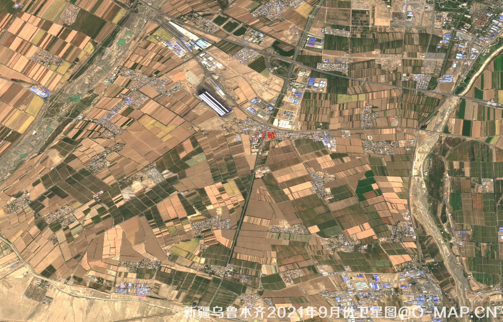 新疆乌鲁木齐2021年9月份最新卫星图
