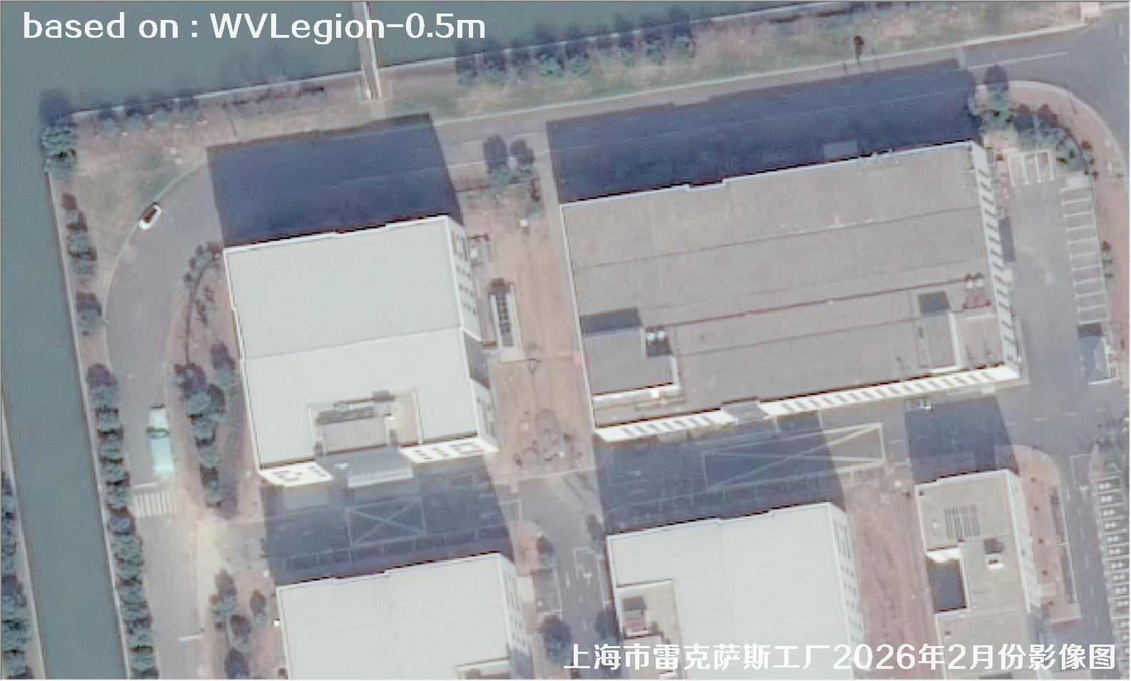 上海市雷克萨斯工厂2026年2月份WorldViewLegion卫星影像图