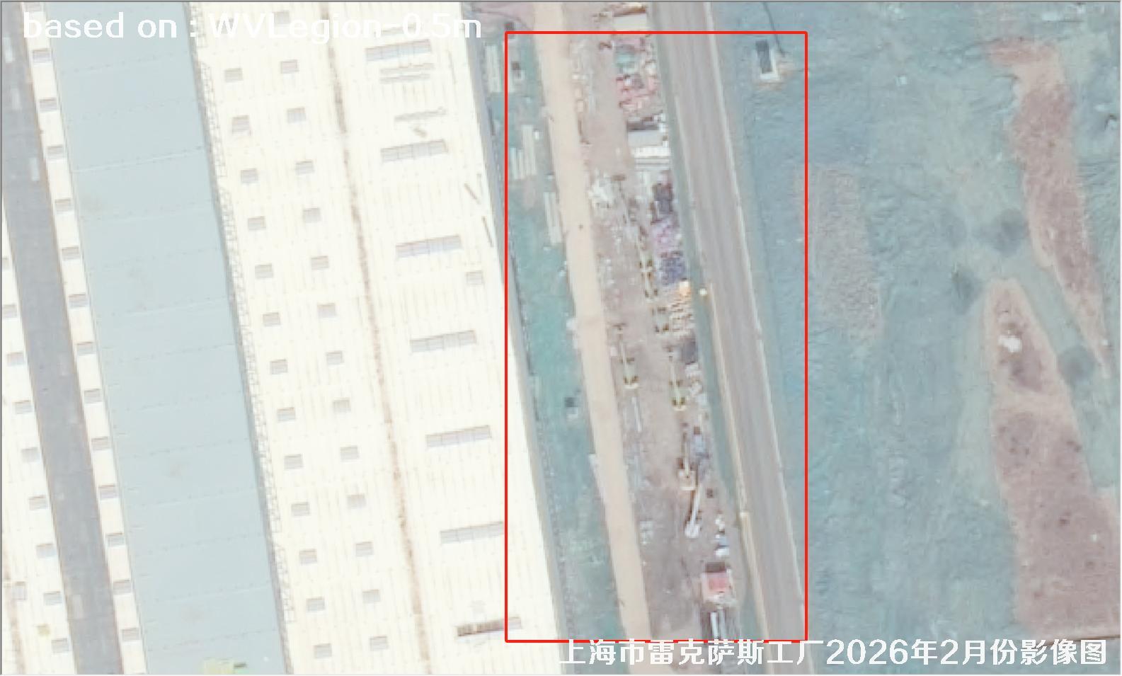 上海市雷克萨斯工厂2026年2月份WorldViewLegion卫星影像图