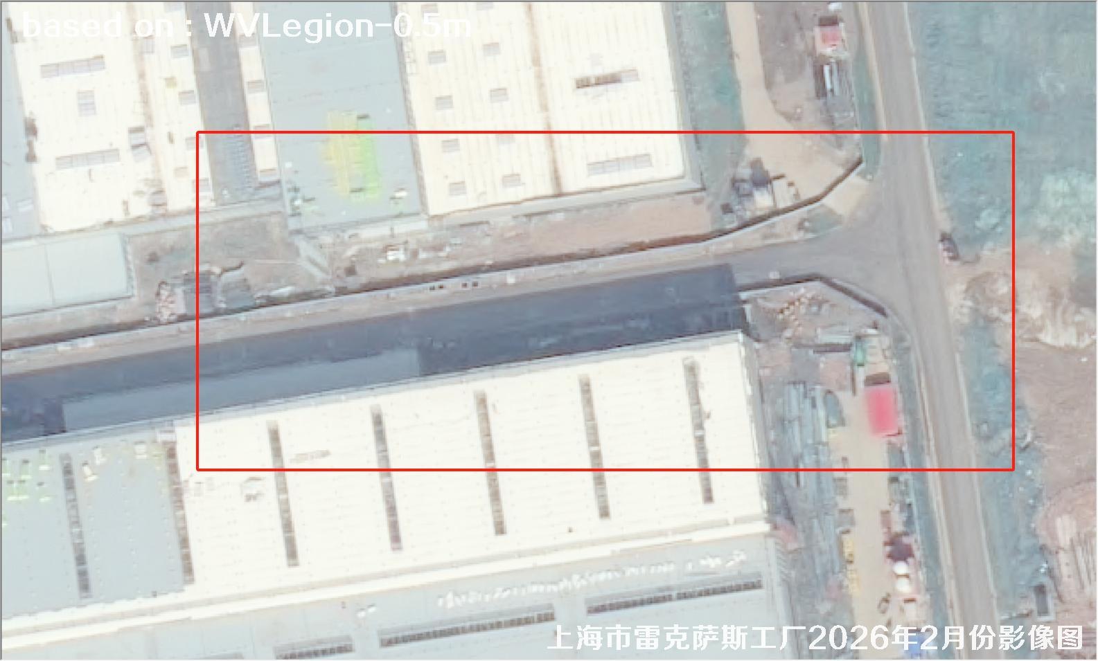 上海市雷克萨斯工厂2026年2月份WorldViewLegion卫星影像图