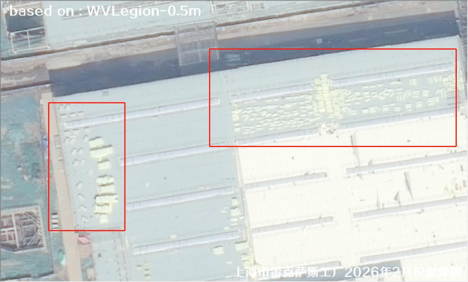 上海市雷克萨斯工厂2026年2月份WorldViewLegion卫星影像图
