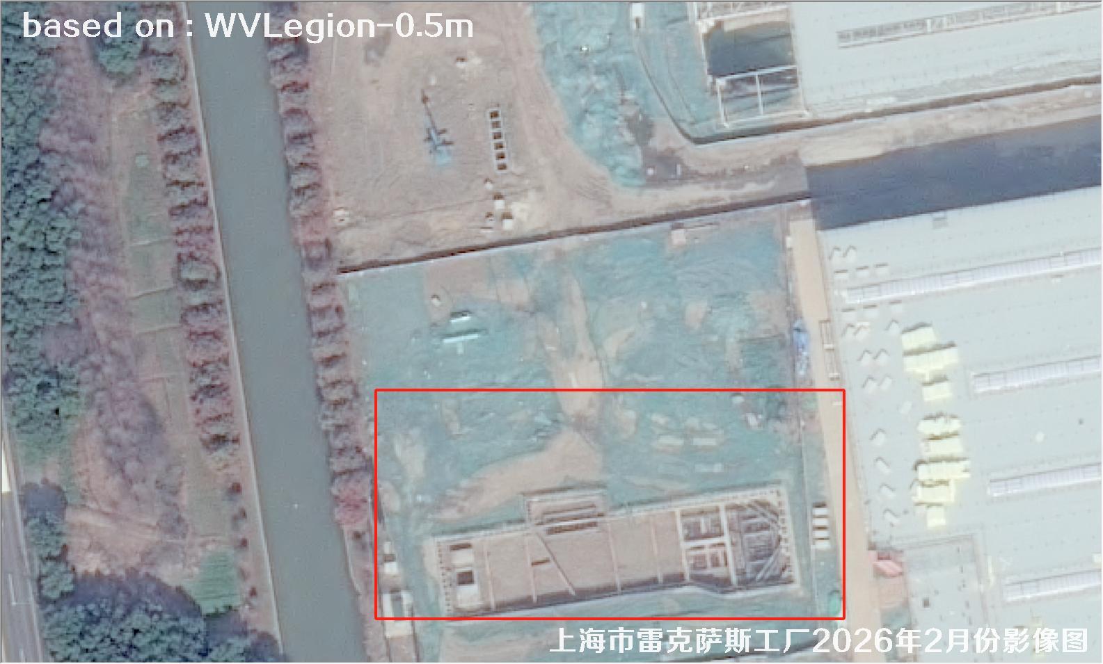 上海市雷克萨斯工厂2026年2月份WorldViewLegion卫星影像图