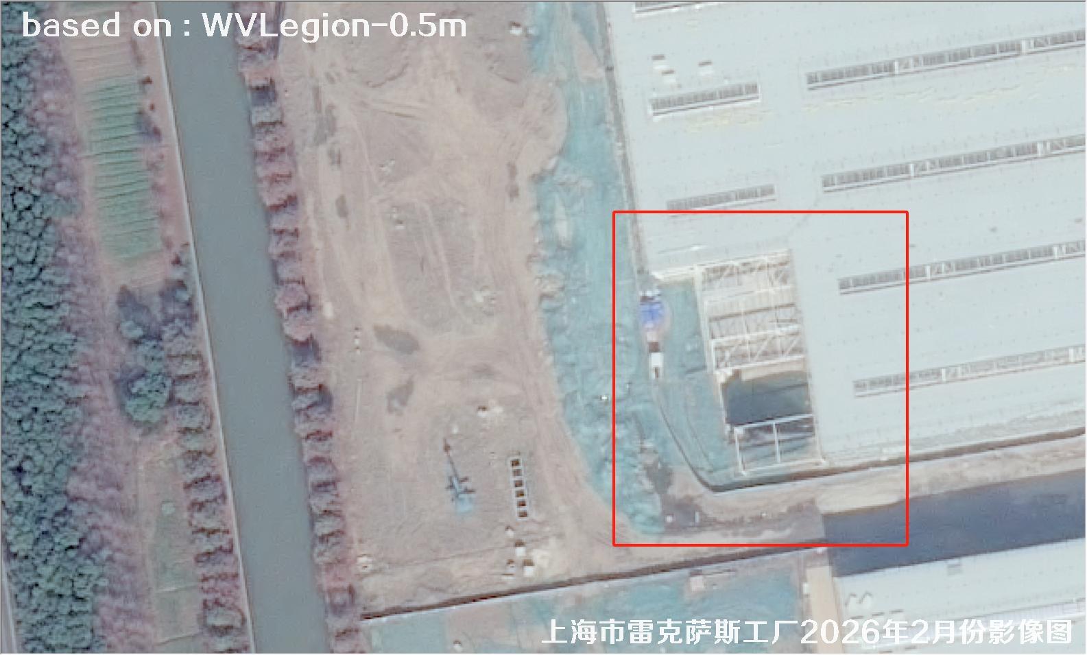 上海市雷克萨斯工厂2026年2月份WorldViewLegion卫星影像图
