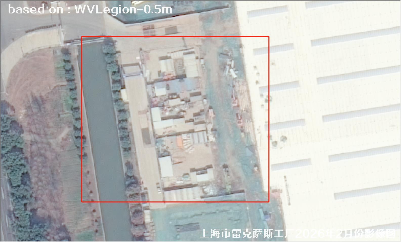 上海市雷克萨斯工厂2026年2月份WorldViewLegion卫星影像图