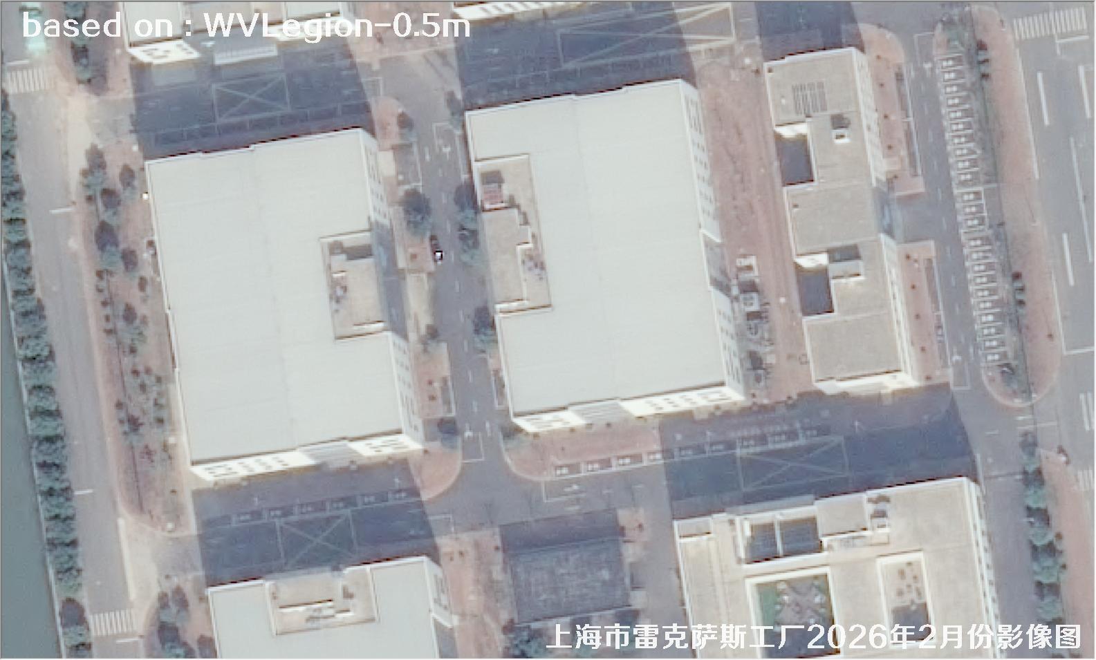 上海市雷克萨斯工厂2026年2月份WorldViewLegion卫星影像图
