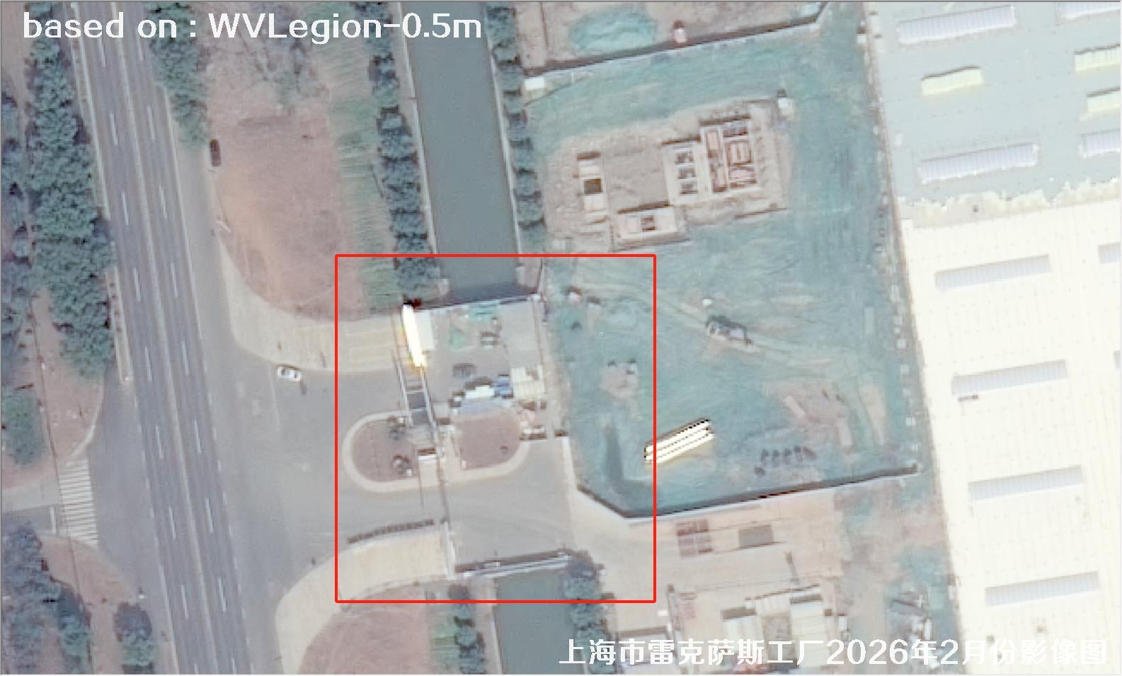 上海市雷克萨斯工厂2026年2月份WorldViewLegion卫星影像图