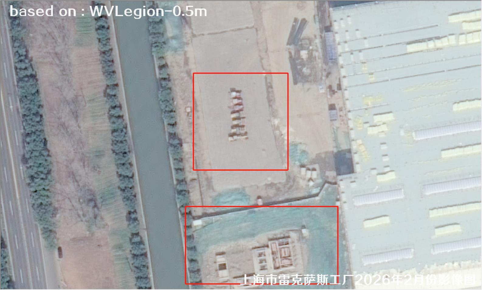 上海市雷克萨斯工厂2026年2月份WorldViewLegion卫星影像图