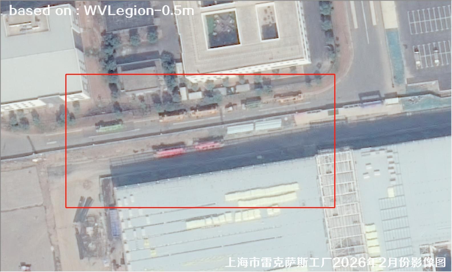 上海市雷克萨斯工厂2026年2月份WorldViewLegion卫星影像图
